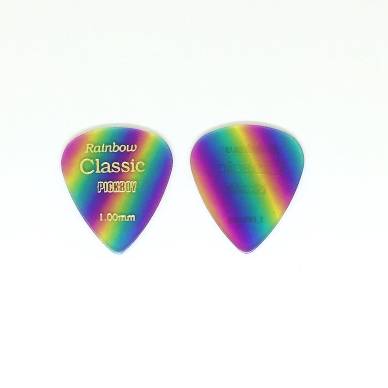 Pickboy Vintage Pick, Rainbow, Cellulose, 1.00mm, 10 picks - Image 2